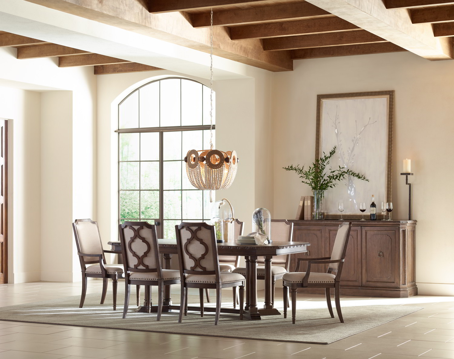 refined rustic dining room