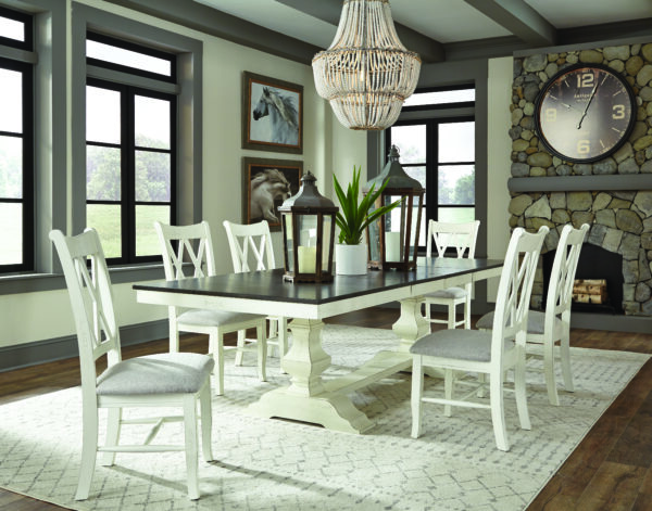 T-42110XXA Dining Set in  Nickel & Ivory by John Thomas Select